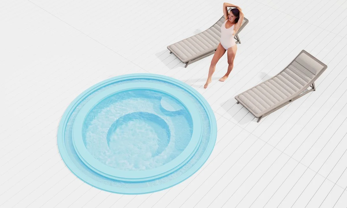 Композитный бассейн Спа переливной